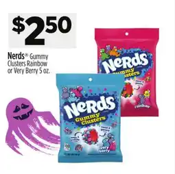Dollar General Nerds Gummy Clusters Rainbow or Very Berry offer