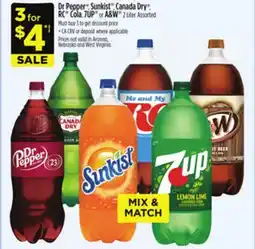 Dollar General Dr Pepper , Sunkist , Canada Dry , RC Cola, 7UP or A & W offer