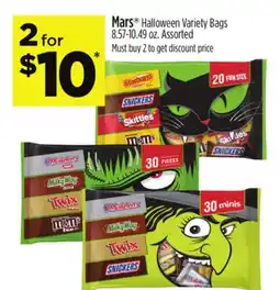 Dollar General Mars Halloween Variety Bags offer