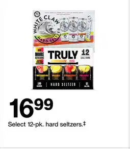 Target Select 12-pk. hard seltzers‡ offer