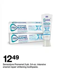 Target Sensodyne Pronamel 2-pk-oz repair whitening toothpaste offer