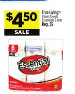 Dollar General True Living Paper Towels Essentials offer