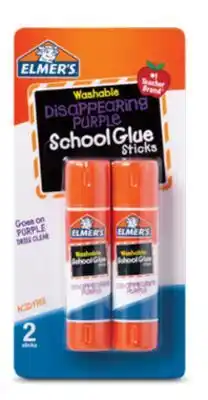 Target Elmer's2 - ct. purple glue sticks offer