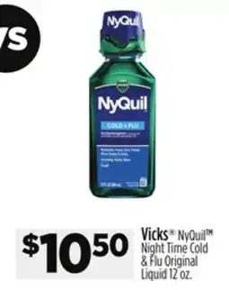 Dollar General Vicks NyQuil Night Time Cold & Flu Original Liquid offer