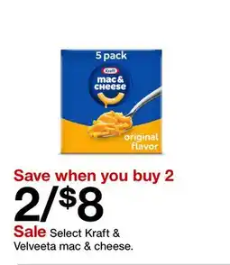 Target Select Kraft & Velveeta mac & cheese offer