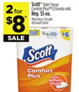 Dollar General Scott Bath Tissue Comfort Plus offer