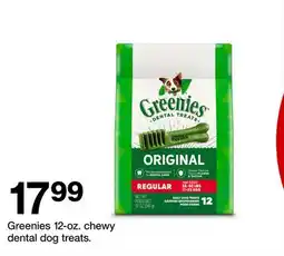 Target Greenies 12 oz. chewy dental dog treats offer