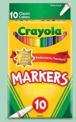 Target Crayola 10-ct. fine markers offer