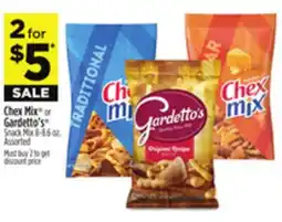 Dollar General Chex Mix or Gardetto's Snack Mix offer
