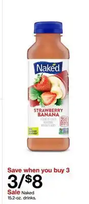 Target Naked 15.2-oz. drinks offer