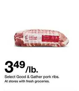 Target Good & Gather pork ribs offer