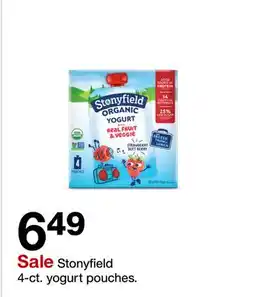 Target Stonyfield 4-ct. yogurt pouches offer