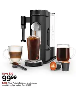 Target Ninja Pods & Grounds single-serve specialty coffee maker offer