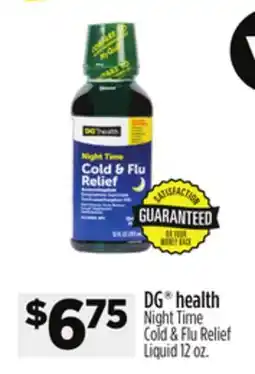 Dollar General DG health Night Time Cold & Flu Relief Liquid offer