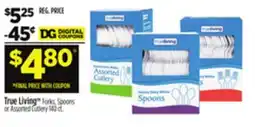 Dollar General True Living Forks, Spoons or Assorted Cutlery offer