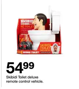 Target Skibidi Toilet deluxe remote control vehicle offer