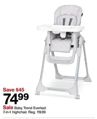 Target Baby Trend Everlast 7-in-1 highchair offer