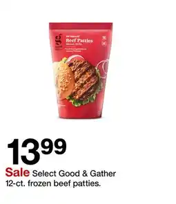 Target Select Good & Gather 12-ct. frozen beef patties offer