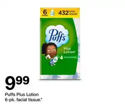 Target Puffs Plus Lotion 6-pk. facial tissue offer