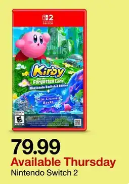 Target Kirby - Nintendo Switch 2 offer