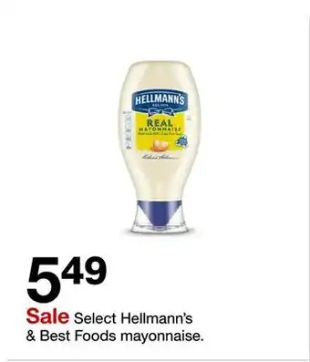 Target Hellmann's & Best Foods mayonnaise offer