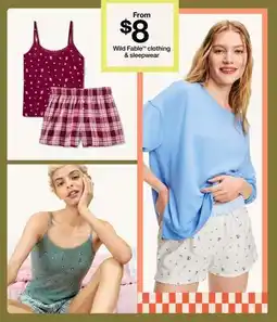 Target Wild Fable clothing & sleepwear offer
