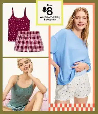 Target Wild Fable clothing & sleepwear offer