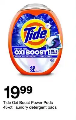 Target Tide Oxi Boost Power Pods 45-ct. laundry detergent pacs offer