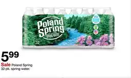 Target Poland Spring 32-pk. spring water offer