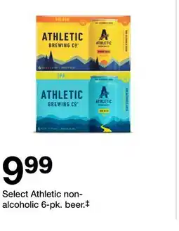 Target Select Athletic non- alcoholic 6-pk. beer.‡ offer