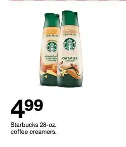 Target Starbucks 28-oz. coffee creamers offer