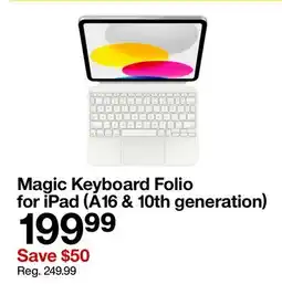 Target Magic Keyboard Folio for iPad (A16 & 10th generation) offer