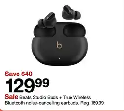 Target Beats Studio Buds + True Wireless Bluetooth noise-cancelling earbuds offer