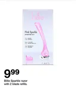 Target Billie Sparkle razor with 2 blade refills offer