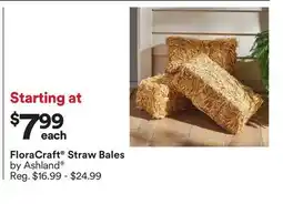 Michaels FloraCraft Straw Bales by Ashland offer