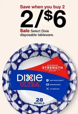 Target Select Dixie disposable tableware offer