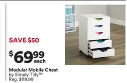 Michaels Modular Mobile Chest by Simply Tidy offer