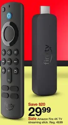 Target Amazon Fire 4K TV streaming stick offer