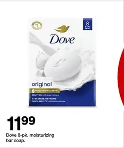 Target Dove 8-pk. moisturizing bar soap offer