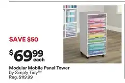 Michaels Modular Mobile Panel Tower by Simply Tidy offer