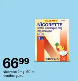 Target Nicorette 2mg 160-ct. nicotine gum offer