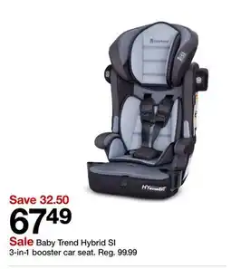 Target Baby Trend Hybrid SI 3-in-1 booster car seat offer