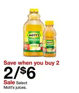Target Mott's juices offer