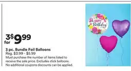 Michaels 3 pc. Bundle Foil Balloons offer
