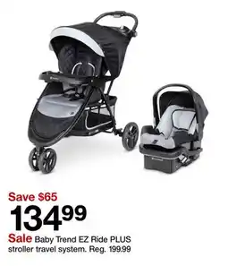 Target Baby Trend EZ Ride PLUS stroller travel system offer