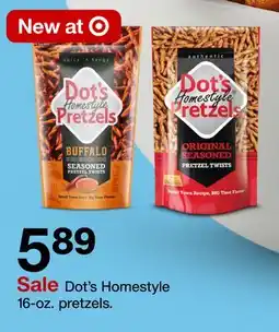 Target Dot's Homestyle 16-oz. pretzels offer