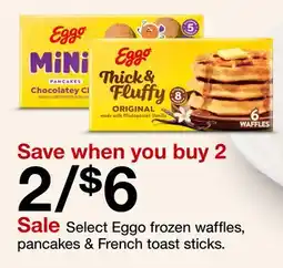 Target Select Eggo frozen waffles, pancakes & French toast sticks offer