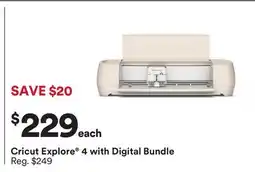 Michaels Cricut Explore 4 with Digital Bundle offer