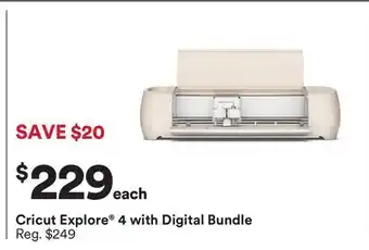 Michaels Cricut Explore 4 with Digital Bundle offer