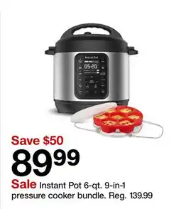 Target Instant Pot 6-qt. 9-in-1 pressure cooker bundle offer